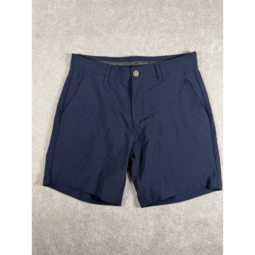 Primo Shorts Mens 30 Navy Blue 7" Inseam Golf Performance Stretch Casual Preppy